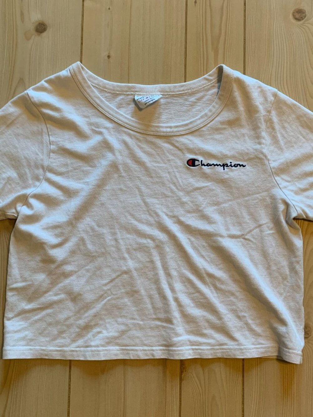 Vintage Y2K Champion Heritage Athletic Sportswear Activewear Crop Top T-Shirt M